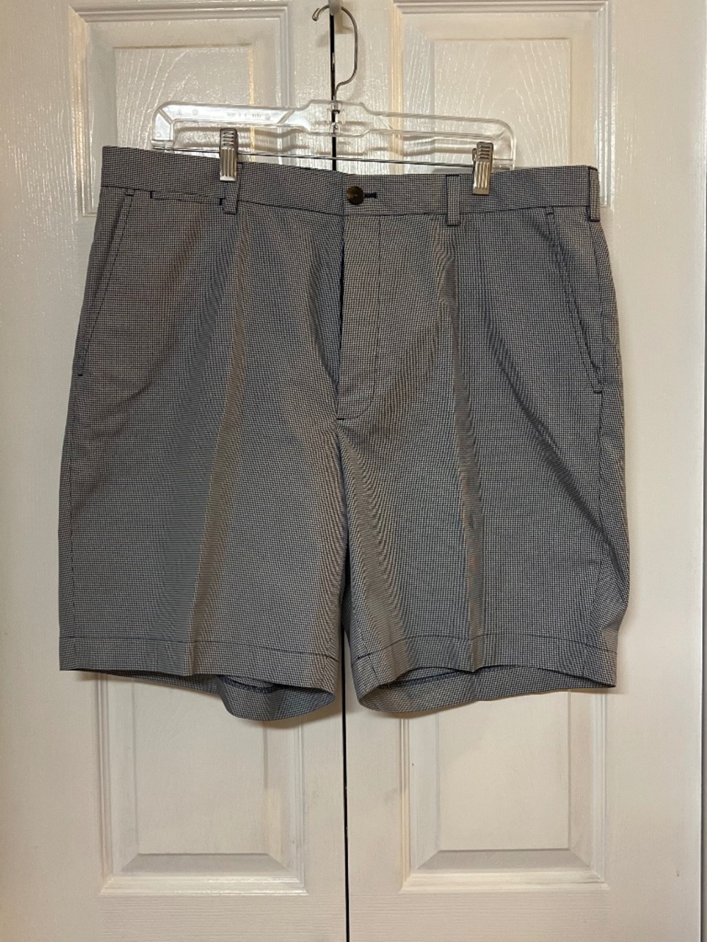 Brooks Brothers St Andrews Links Men’s Navy Houndstooth Golf Shorts
